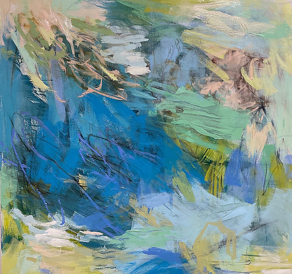 Deep Blue 3 by Debora Stewart (Acrylic Painting) | Artful Home