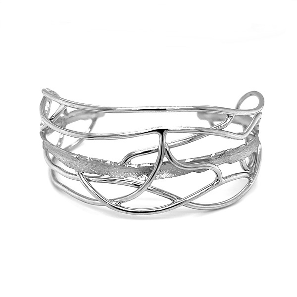 Edge Cuff by Suzanne Q Evon (Silver Bracelet) | Artful Home