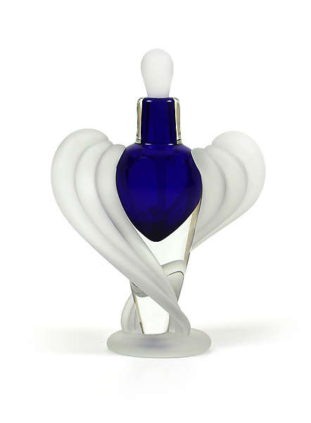 Half Twist Perfume Bottle by Thomas Kelly (Art Glass Perfume Bottle) | Artful Home