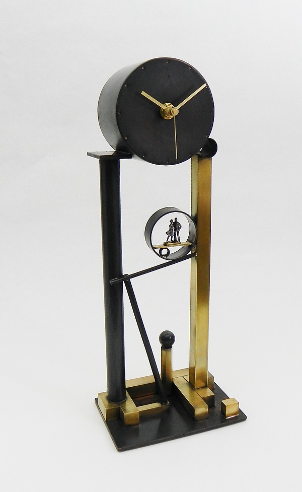 Two For All Time by Mary Ann Owen and Malcolm Owen (Metal Clock) | Artful Home