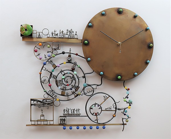 We Choose by Mary Ann Owen and Malcolm Owen (Metal Wall Clock) | Artful Home