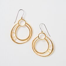 Goddess Earring #7 by Jennifer Bauser (Gold & Silver Earrings)