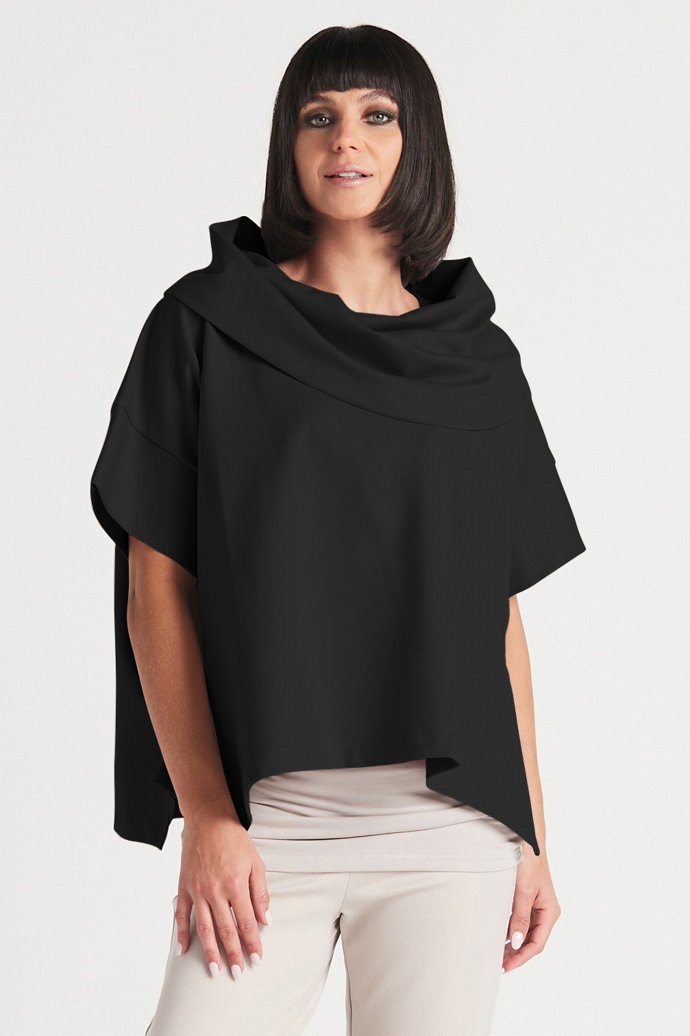 anuke 美品 Drape Cut Long T-shirts ANUFER Mens Oversized Short Sleeve T-Shirt Dropped Shoulder