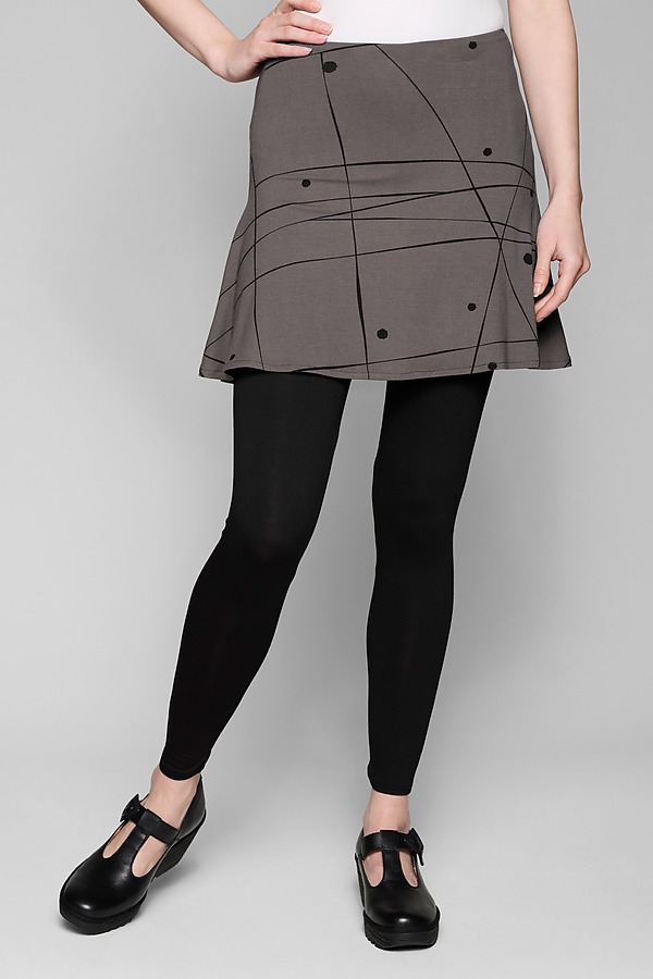 【Raucohouse】leggings layered banding skirt Sassy Skirted Leggings by F.H. Clothing Co. (Knit Leggings