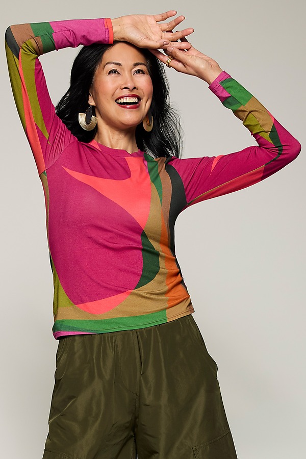 Precisionist Tee by Andrea Geer (Knit Top) | Artful Home