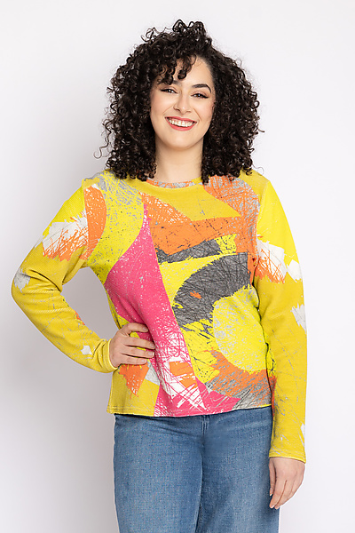 Alchemy Fitted Tee by Andrea Geer (Knit Top) | Artful Home