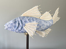 Agate Santorini Koi Lamp by Linda Fisher (Mixed-Media Lamp)