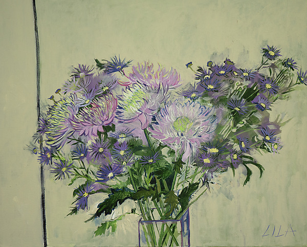 Flowers In Spring 2023 II by Lila Bacon (Acrylic Painting & Giclee Print) | Artful Home