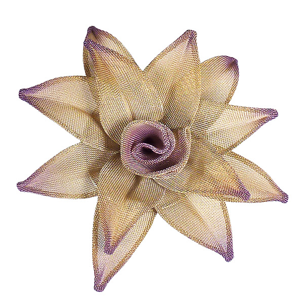 Water Lily Brooch by Sarah Cavender (Metal Brooch) | Artful Home