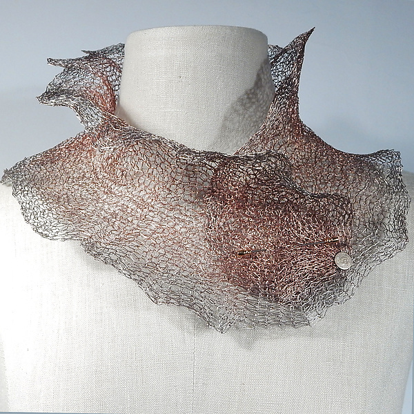 Delicate Wire Knit Collar by Sarah Cavender (Jewelry