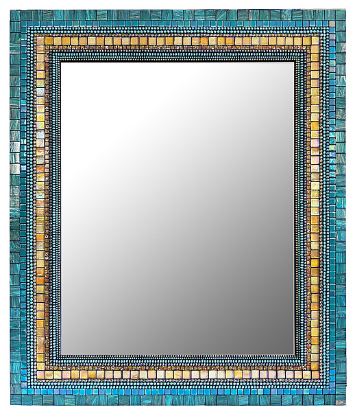 marierizmページ Teal Drop by Angie Heinrich (Mosaic Mirror) | Artful Home