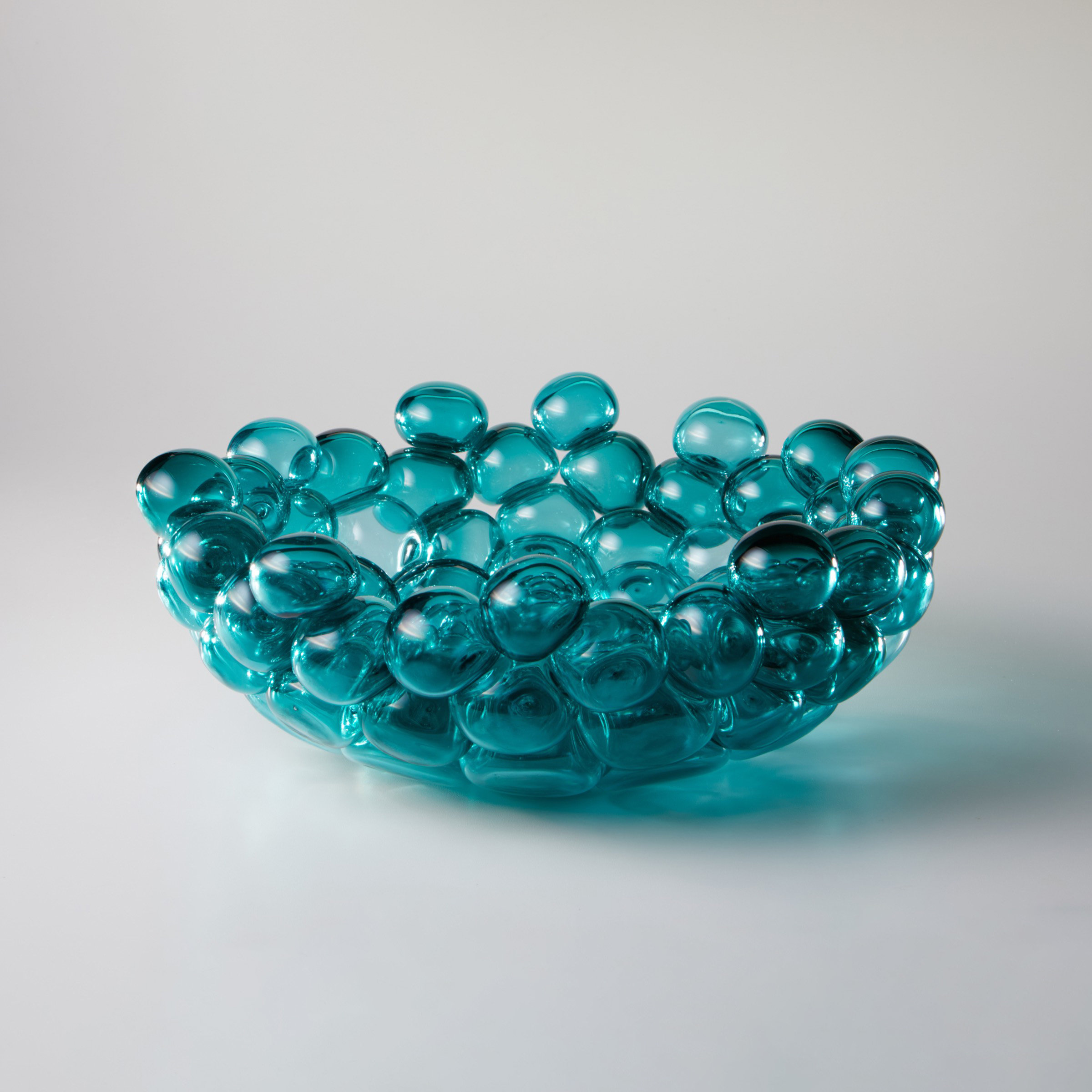 Lagoon Bubble Bowl by Jennifer Nauck (Art Glass Bowl) Artful Home