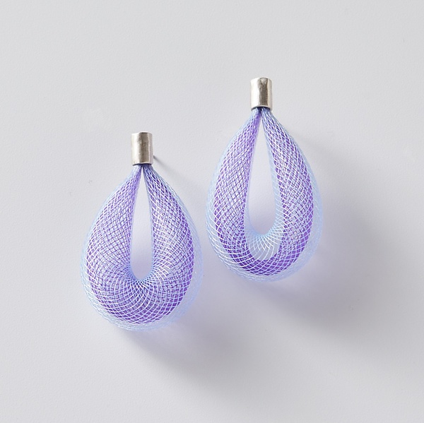 Loop Post Earrings by Michal Lando (MixedMedia Earrings) Artful Home