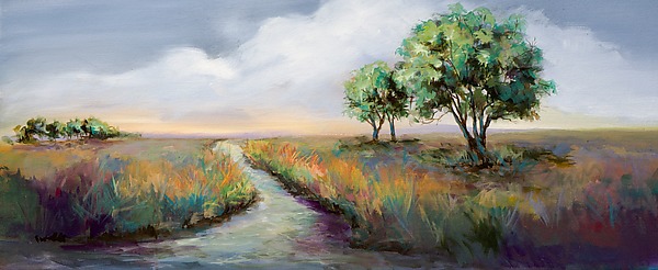Winding Stream by Karen Hale (Acrylic Painting) | Artful Home