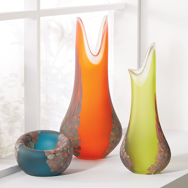 Frit Flava Vase by Mariel Waddell and Alexi Hunter (Art Glass Vase) | Artful Home