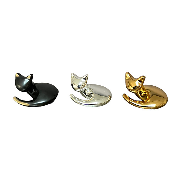 Curled Up Cat by Yenny Cocq (Bronze Sculpture) | Artful Home