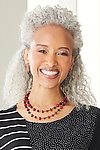 shown with the Coral Oxidized Necklace by Laurette O'Neil