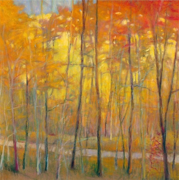 Yellows at the Creek Left by Ken Elliott (Giclee Print) | Artful Home