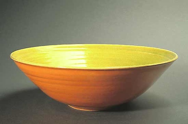 Lime & Orange Fruit Bowl by Amber Archer (Ceramic Bowl) | Artful Home