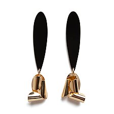 Sculpted Drop Earrings by Ashley Buchanan (Gold & Silver Earrings)