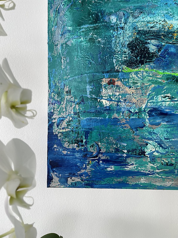 Ocean Sunrise by Pamela Acheson Myers (Acrylic Painting) Artful Home