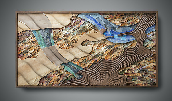 Currents Below by Aaron Laux (Wood Wall Sculpture) | Artful Home