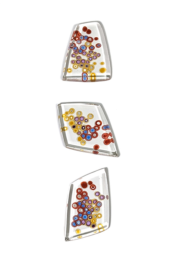 Lake Malawi Diatomite Column by Joseph Enszo (Art Glass Wall Sculpture) | Artful Home