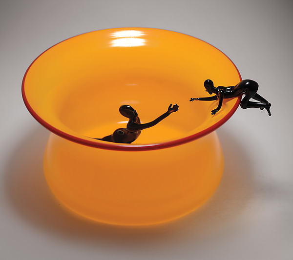 Helping Hand by Bryan Randa (Art Glass Bowl) | Artful Home