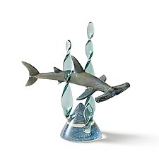 Hammerhead Shark by Bryan Randa (Art Glass Sculpture