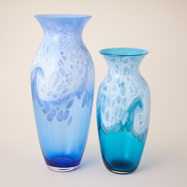 Ocean Series Vase by Treg Silkwood (Art Glass Vessel) | Artful Home