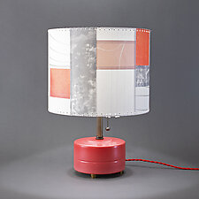Pink Orange Red by Mark Taylor and James Aarons (Ceramic Table Lamp)