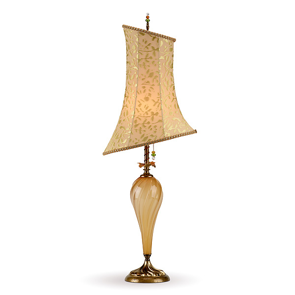 Alessandra by Susan Kinzig and Caryn Kinzig (Mixed-Media Table Lamp) | Artful Home