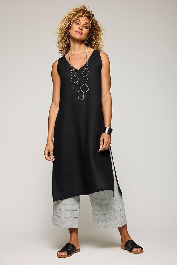 新入荷 (Linen Lightly Go by Tunic Slit Side Top) Home Artful | トップス
