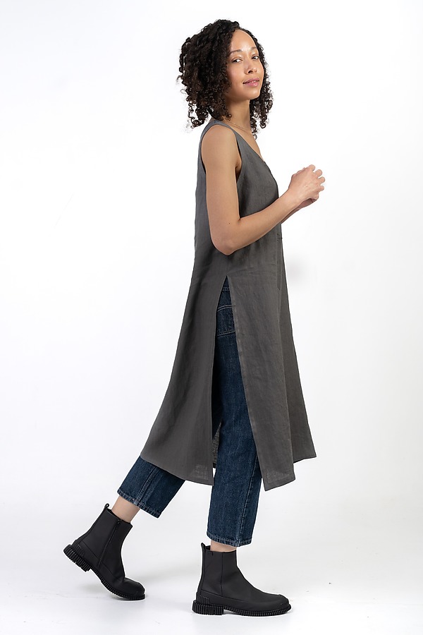 Side Slit Tunic by Go Lightly (Linen Top) | Artful Home
