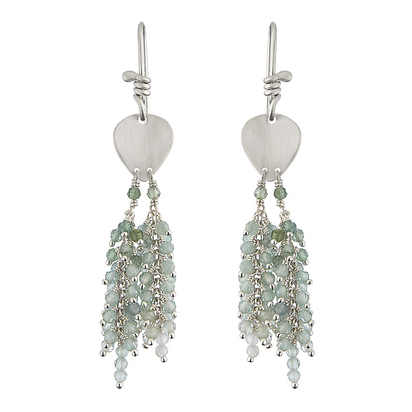 Visola Dangle Earrings by Michelle Pajak-Reynolds (Silver & Stone Earrings) | Artful Home