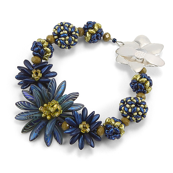 Big Blue Bracelet by Kathryn Bowman (Beaded Bracelet)