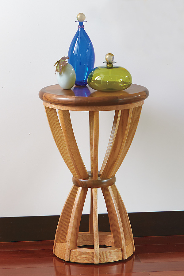 Sheaf by Tracy Fiegl (Wood Side Table) | Artful Home