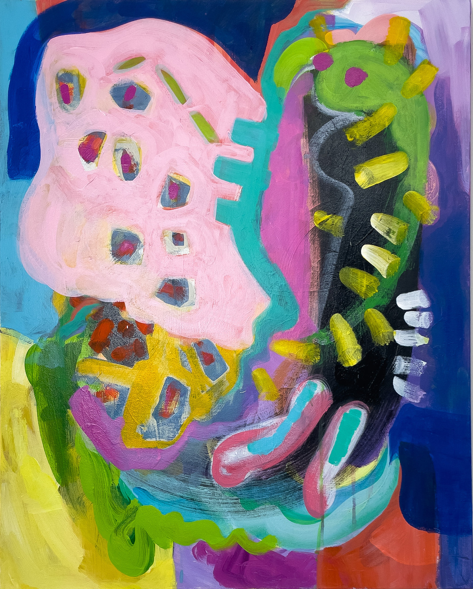 Iguana Hug by Amantha Tsaros (Acrylic Painting) Artful Home