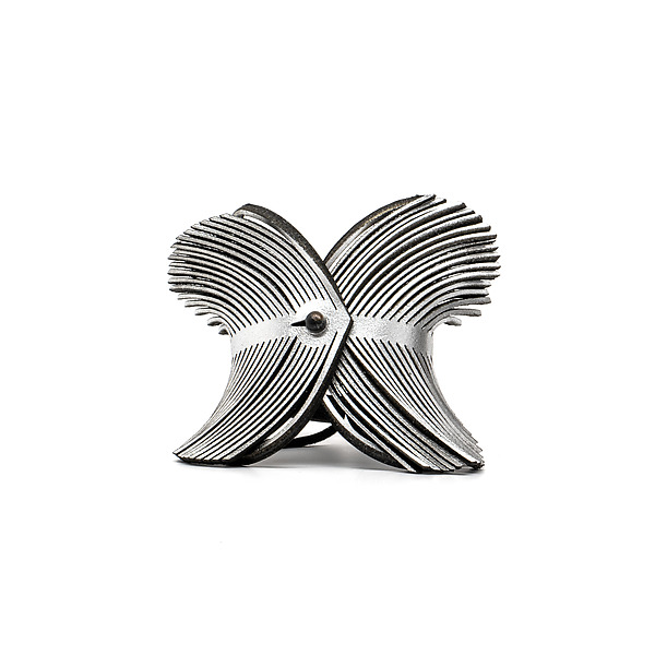 Two Cottonwood Leaves Bracelet by Karole Mazeika (Leather Bracelet) | Artful Home