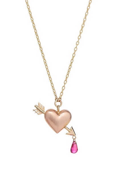 ☆人気☆【TATIANA】☆Black Cupid Heart Toggle Necklace☆ TATIANA】Black Cupid Heart Toggle Necklace 韓国発 (TATIANA