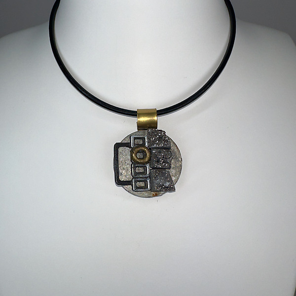 Divine Disc Pendant by Shirley Wagner (Stone Necklace) | Artful Home