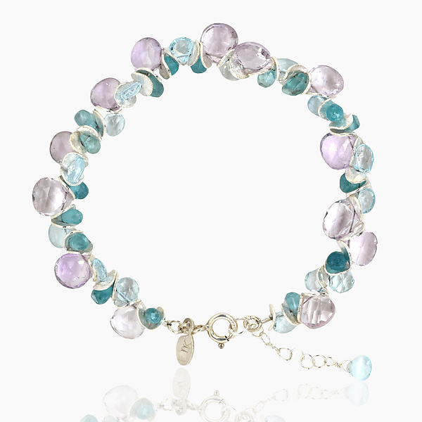 Sunset Signature Bracelet by Lori Kaplan (Gold, Silver & Stone Bracelet)