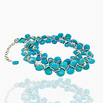 Signature Sleeping Beauty Turquoise Necklace by Lori Kaplan (Silver & Stone Necklace) | Artful Home