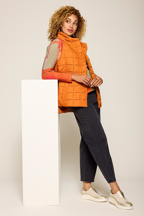Quilted Presley Vest by Lisa Bayne (Woven Vest) | Artful Home