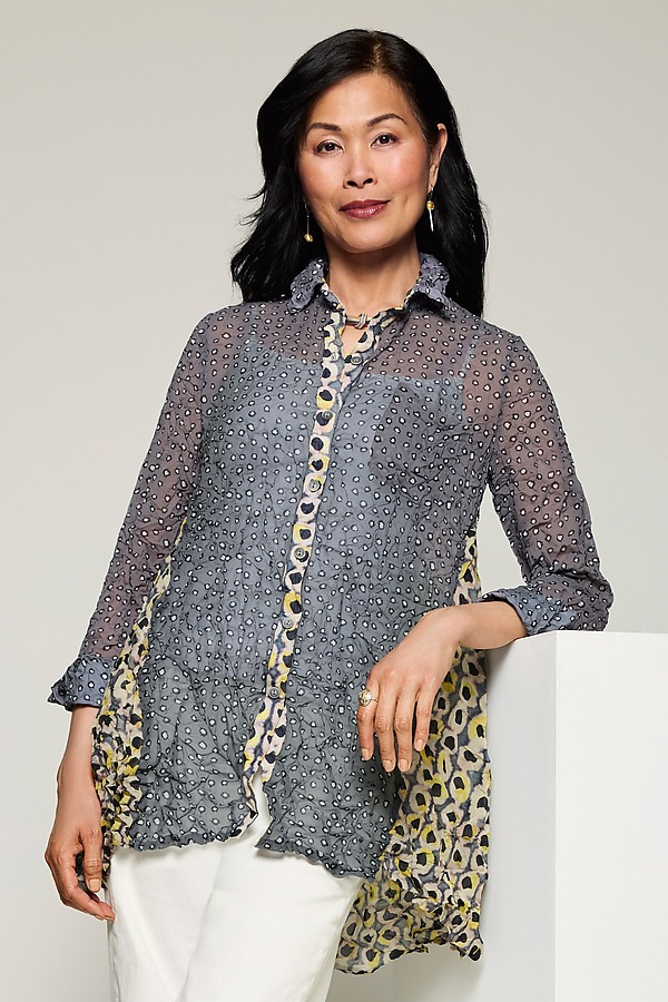 Twin Moods Shirt by Lisa Bayne (Woven Top) | Artful Home