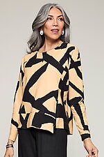 Zip Vent Top by Lisa Bayne (Knit Top)
