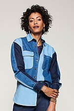 Denim Titan Shirt by Lisa Bayne (Denim Top)