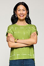 Bamboo Step Hem Tee by Lisa Bayne (Knit Top)