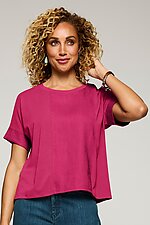 Breezy Pieced Dolman Top by Lisa Bayne (Linen Top)