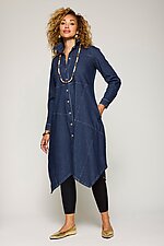 Dream Knit Denim Shirtdress by Lisa Bayne (Knit Dress)
